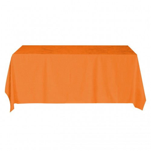 90 x 156 Inch Rectangular Royal Velvet Tablecloth Orange 
