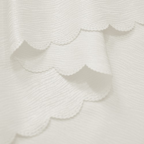 60" x 84" Rectangle Jacquard Tablecloth Straight Stripe Patterns TableCloth Beige