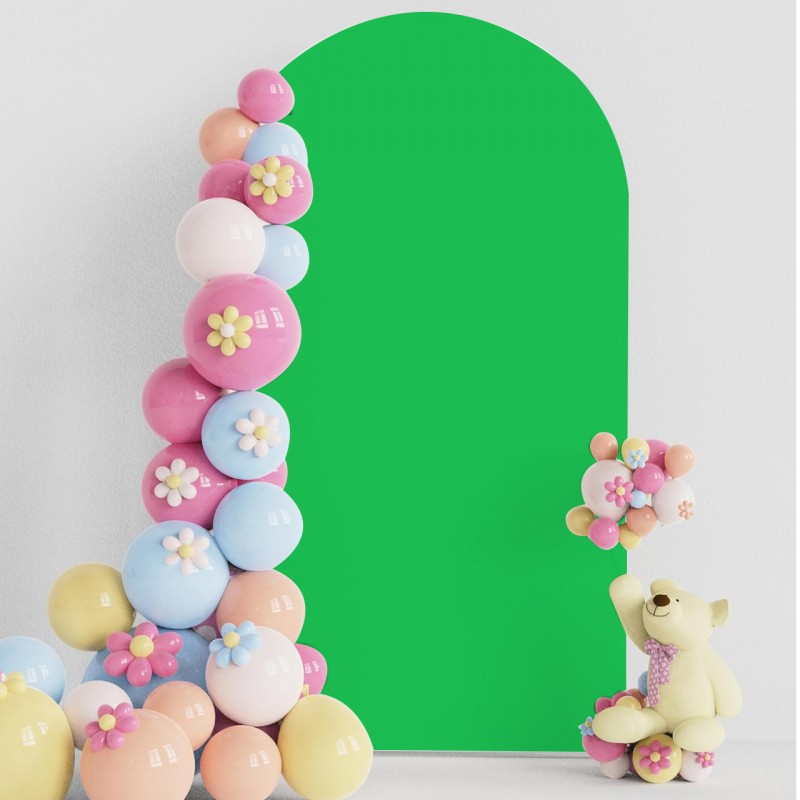 6FT Spandex Backdrop Stand Covers  Emerald 