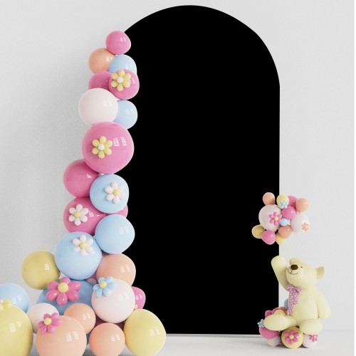6FT Spandex Backdrop Stand Covers Black