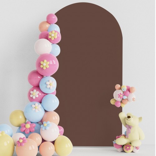 6FT Spandex Backdrop Stand Covers Chocolate