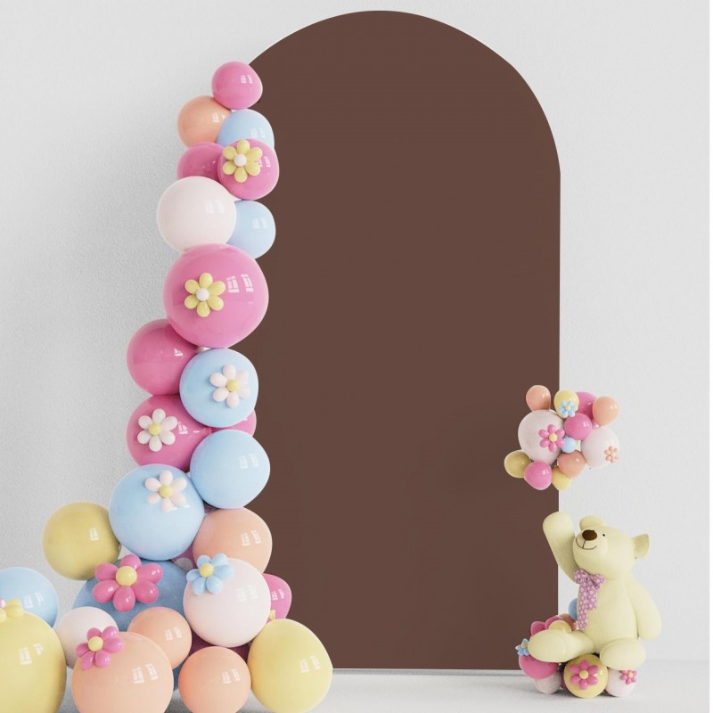 6FT Spandex Backdrop Stand Covers Chocolate 