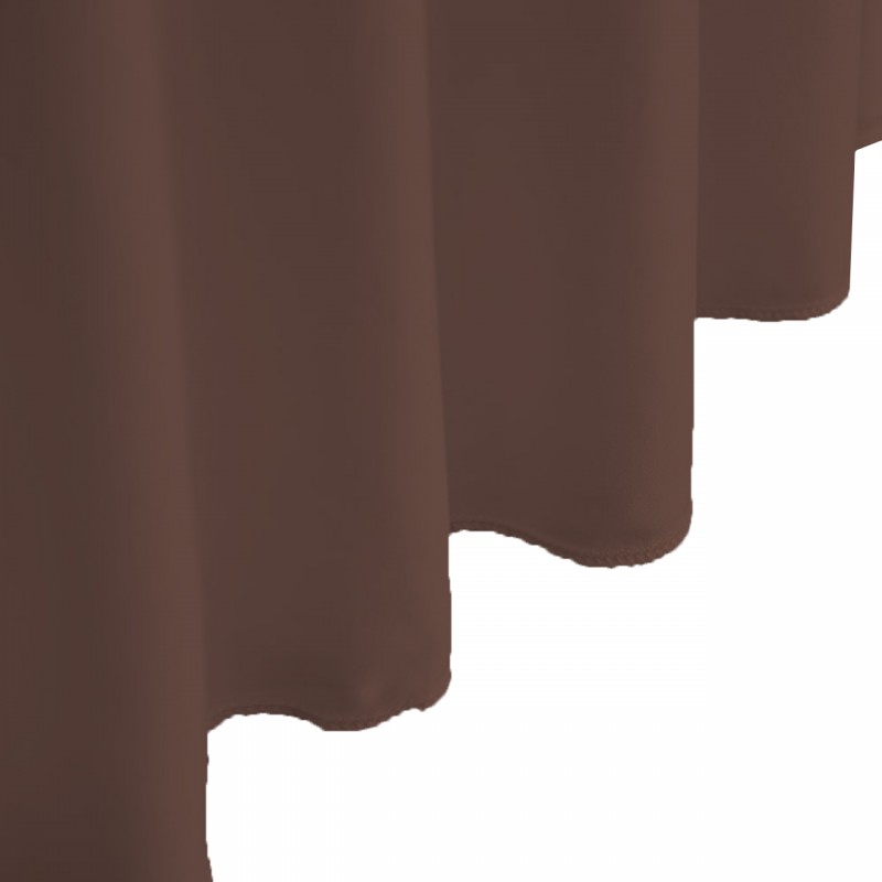 6FT Open Back Table Skirts Chocolate 