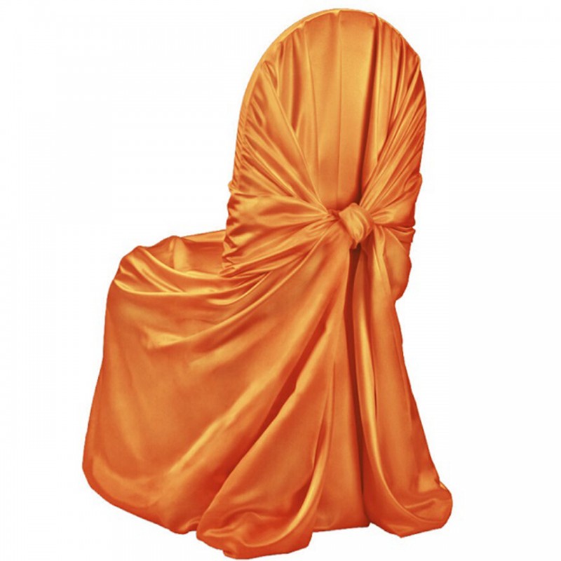 Satin Chair Cover Orange 