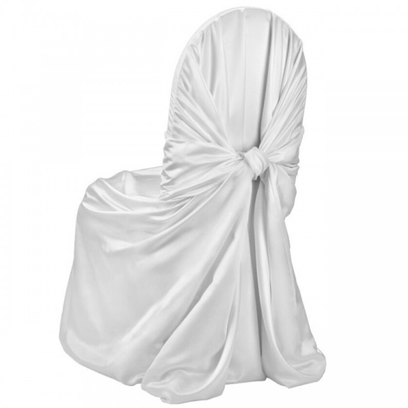 Satin Chair Cover Silver 