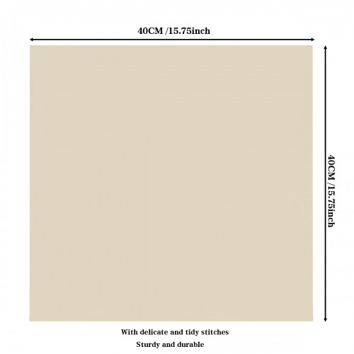 15.75 Inch Polyester Cloth Napkins Beige 
