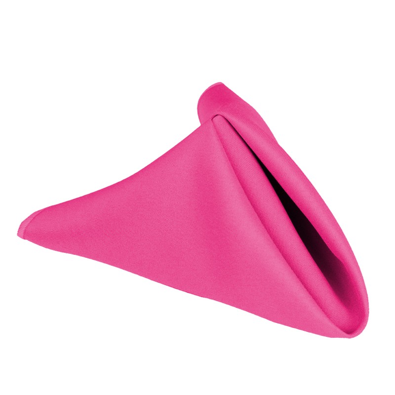 15.75 Inch Polyester Cloth Napkins Fuchsia 