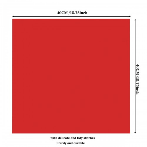 15.75 Inch Polyester Cloth Napkins Red 