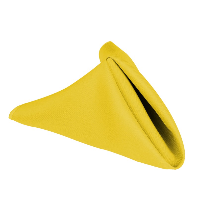 15.75 Inch Polyester Cloth Napkins Yellow 