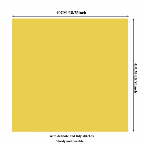 15.75 Inch Polyester Cloth Napkins Yellow 