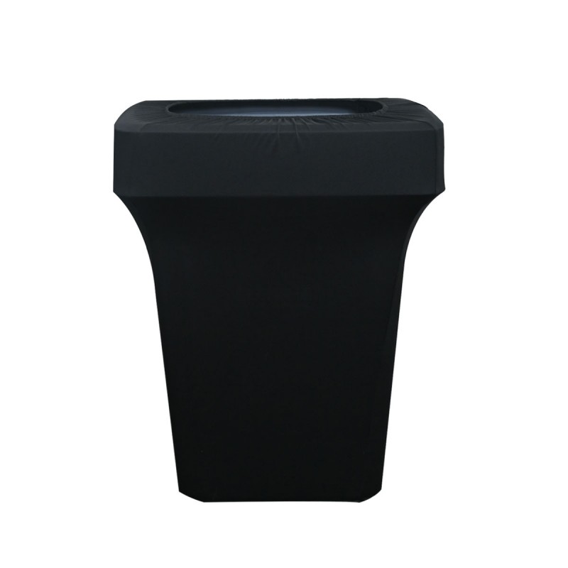 23 Gallon Spandex Slim Jim Narrow Trash Can Cover Black 