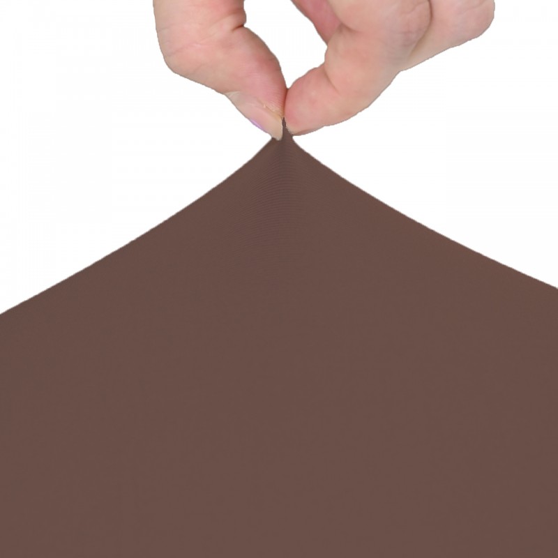 30 x 30 Inch Lowboy Cocktail Round Stretch Spandex Table Cover Chocolate 
