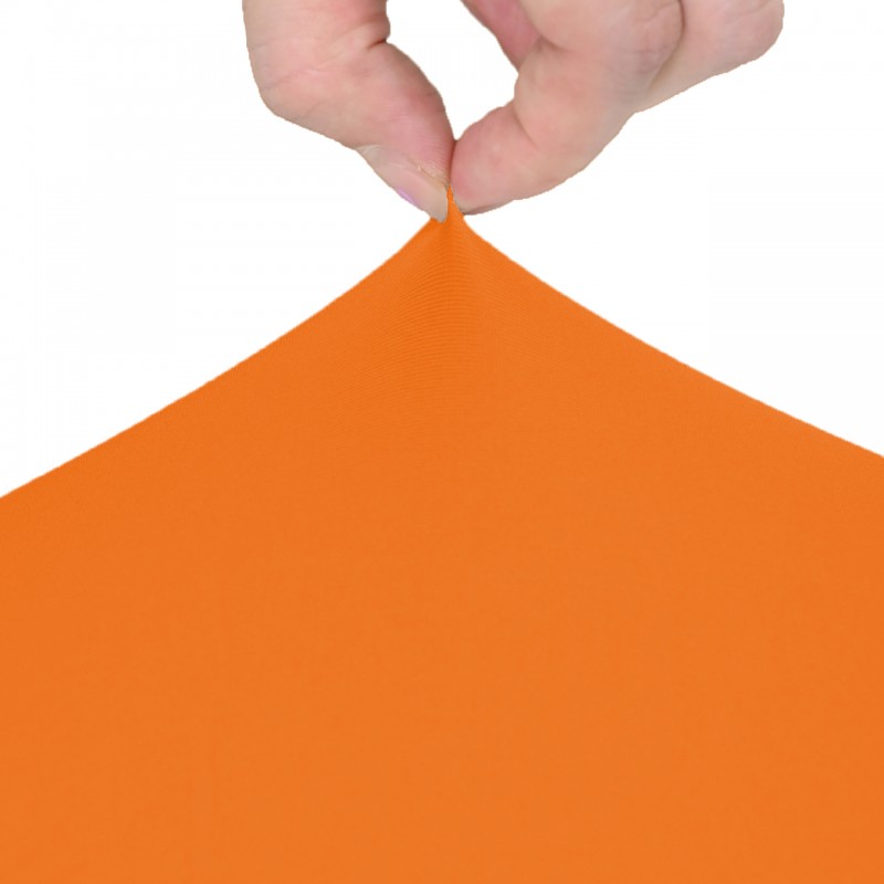 30 x 30 Inch Lowboy Cocktail Round Stretch Spandex Table Cover Orange 