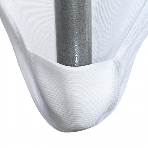 30 x 30 Inch Lowboy Cocktail Round Stretch Spandex Table Cover White
