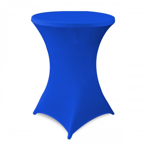 32 Inch Highboy Cocktail Round Stretch Spandex Table Cover Royal Blue