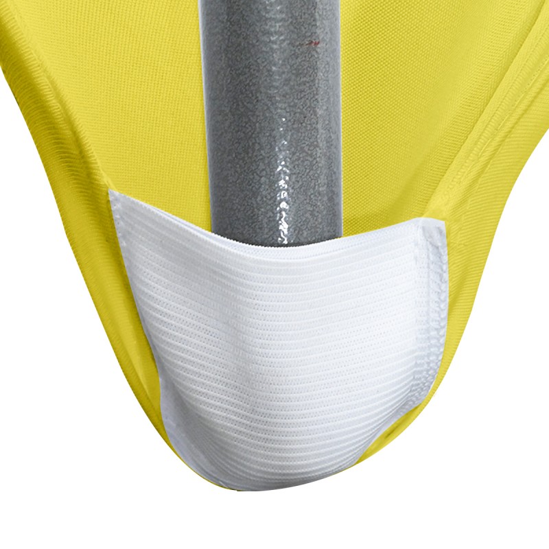 32 Inch Highboy Cocktail Round Stretch Spandex Table Cover Yellow 