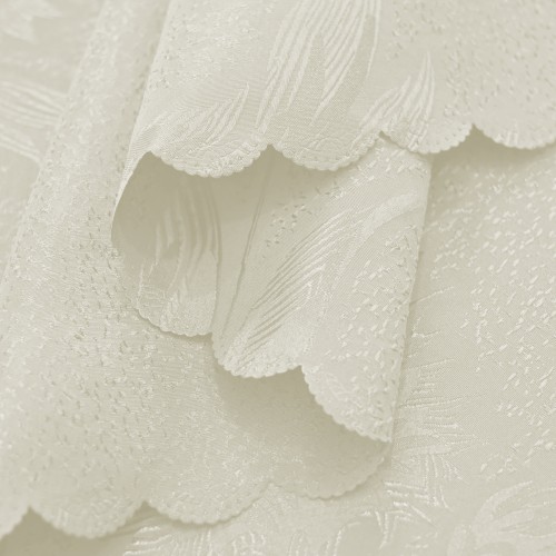 60" x 84" Rectangle Jacquard Tablecloth Anchovy patterns TableCloth Beige