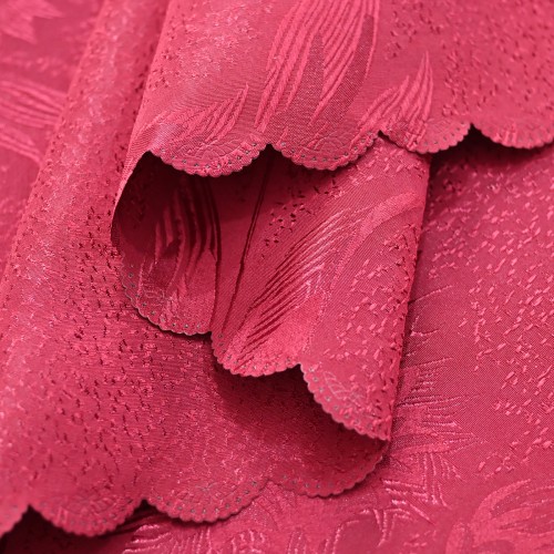 60" x 84" Rectangle Jacquard Tablecloth Anchovy patterns TableCloth Burgundy 