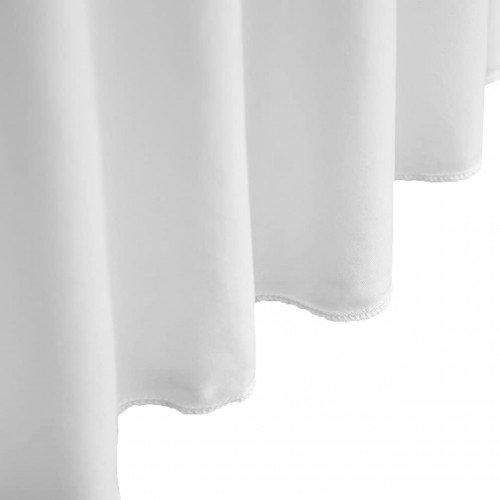 Stretch Spandex 6 ft Round Wavy Draping Table Cover White 