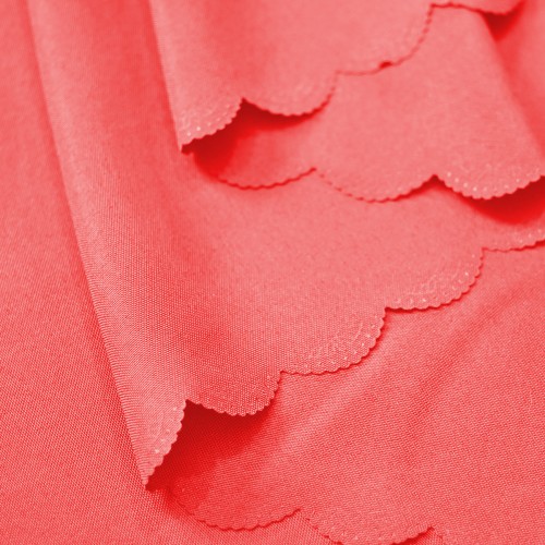 70" x 52"  Oval Jacquard Tablecloth Plain patterns Table Cloth Red 