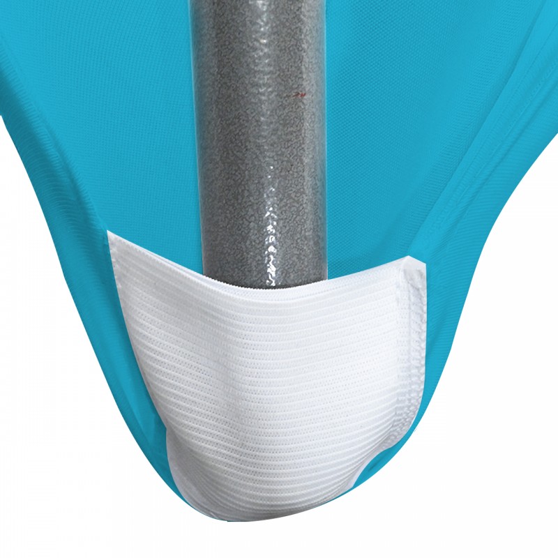 Stretch Spandex 6 ft Open Sides Rectangular Table Cover Turquoise 