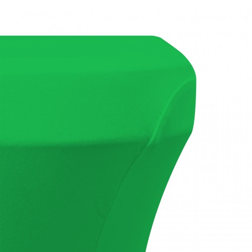 Stretch Spandex 6 ft  Rectangular Table Cover Emerald 