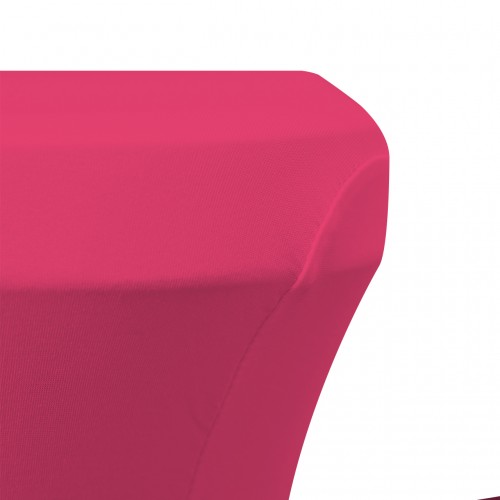 Stretch Spandex 6 ft Rectangular Table Cover Fuchsia 