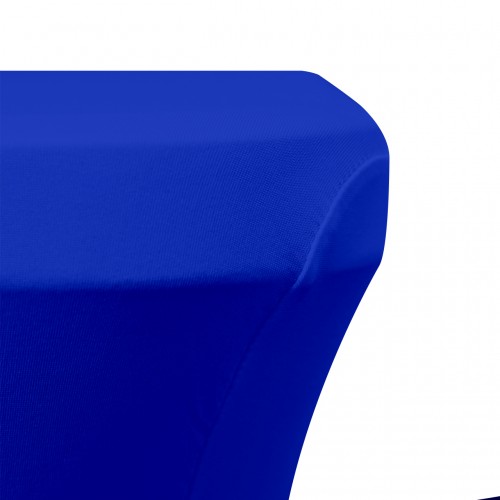 Stretch Spandex 6 ft Open Sides Rectangular Table Cover Royal Blue 