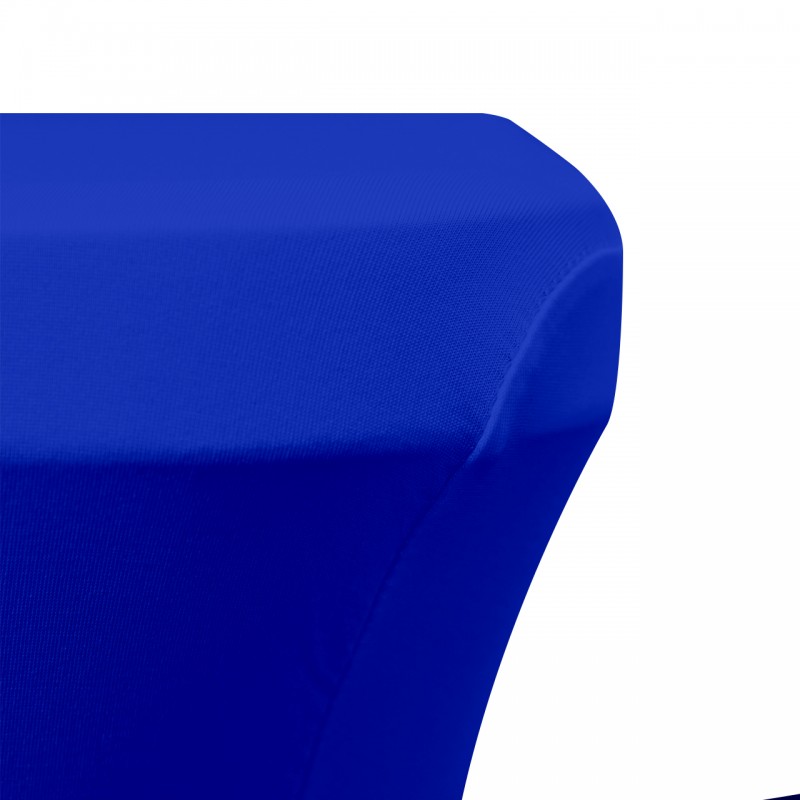 Stretch Spandex 6 ft Open Sides Rectangular Table Cover Royal Blue 