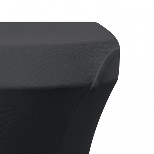 Stretch Spandex 6 ft Rectangular Table Cover Black 