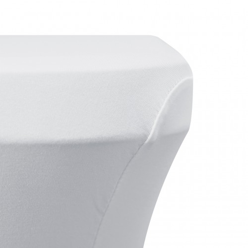 Stretch Spandex 6 ft  Rectangular Table Cover White 