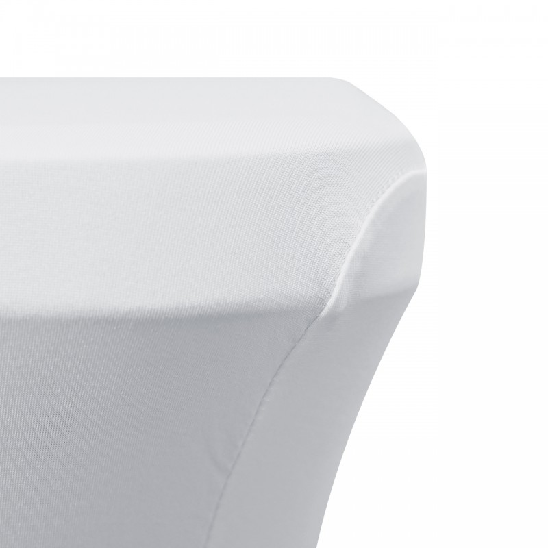 Stretch Spandex 6 ft  Rectangular Table Cover White 