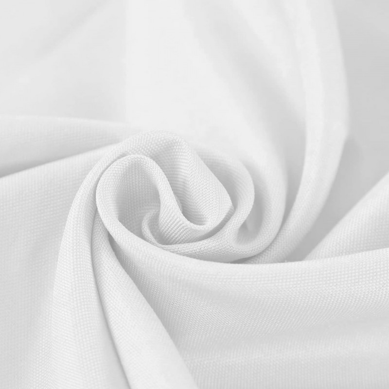 60 x 120 Inch Rectangular Polyester Tablecloth White 