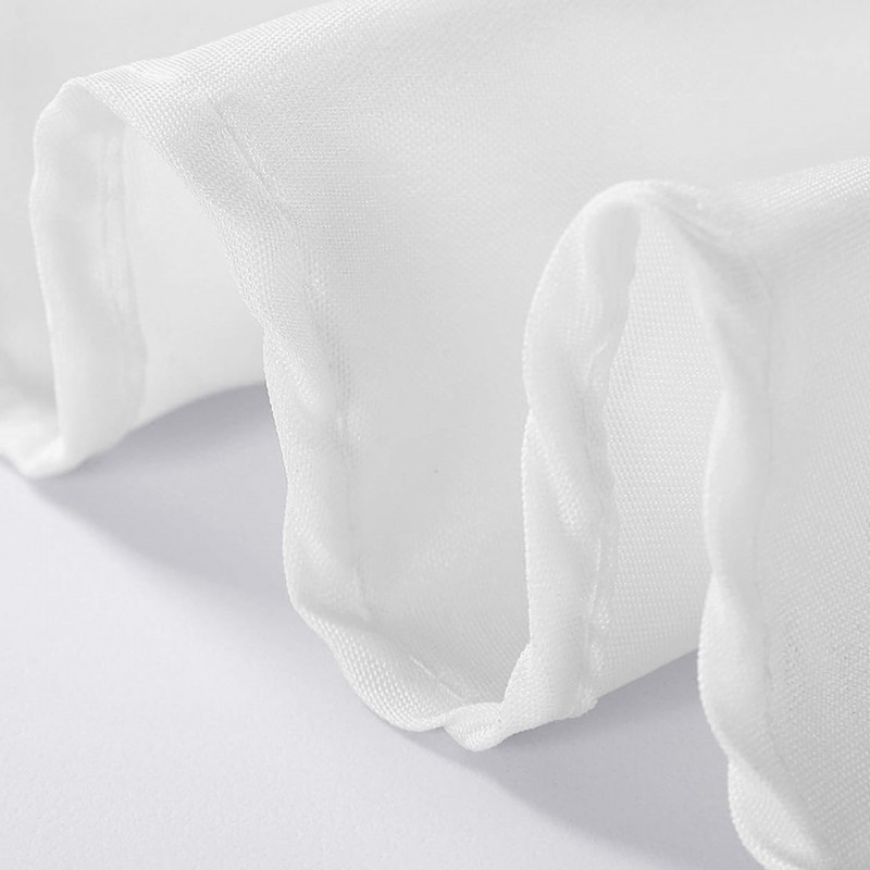 60 x 120 Inch Rectangular Polyester Tablecloth White 