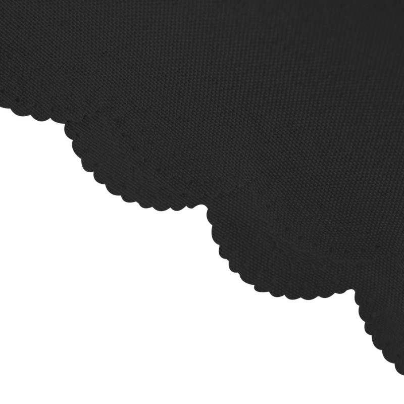 108 Inch Round Polyester Tablecloth Black 