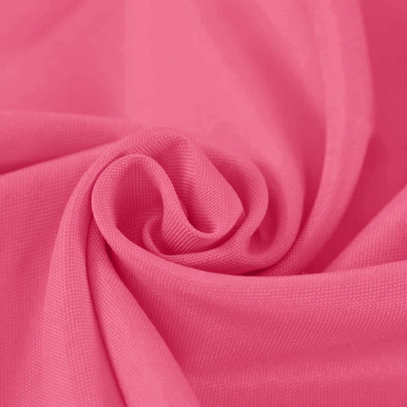 108 Inch Round Polyester Tablecloth Fuchsia 