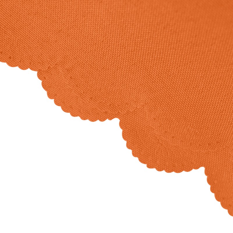 120 Inch Round Polyester Tablecloth Orange 