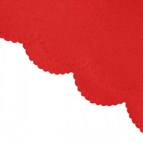 108 Inch Round Polyester Tablecloth Red