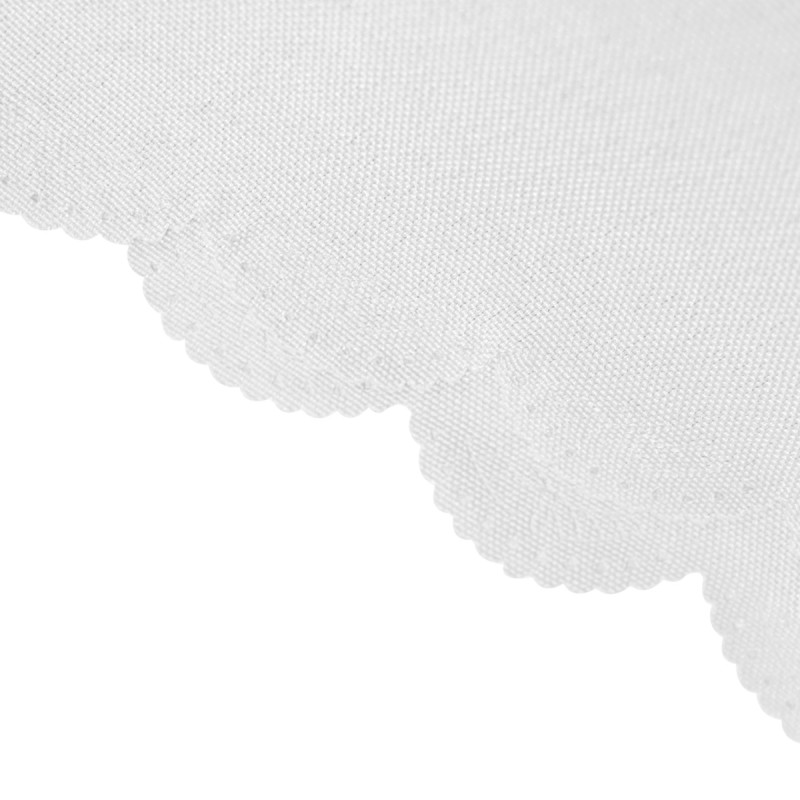 120 Inch Round Polyester Tablecloth White 