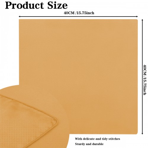 15.75 Inch Satin Cloth Napkins Gold