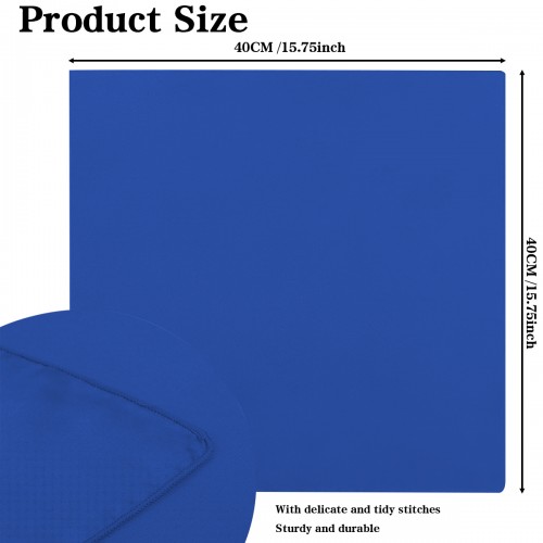 15.75 Inch Satin Cloth Napkins Royal Blue