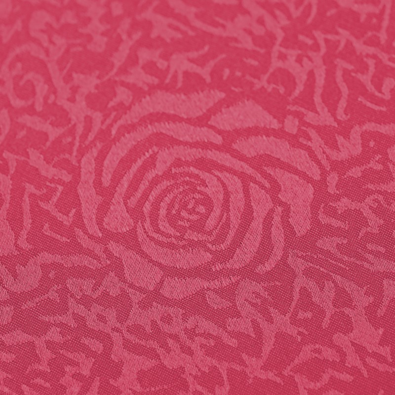 Square Jacquard Tablecloth Peony Damask Patterns Table Cloth Burgundy 