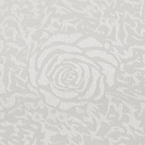 60" x 84" Rectangle Jacquard Tablecloth Peony Damask Patterns TableCloth Ivory
