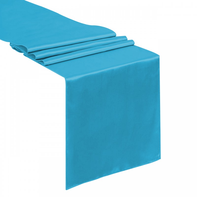 14 x 108 Inch Satin Table Runner Turquoise 
