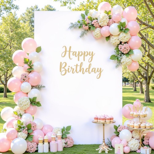 Square Arch Backdrop Cover White