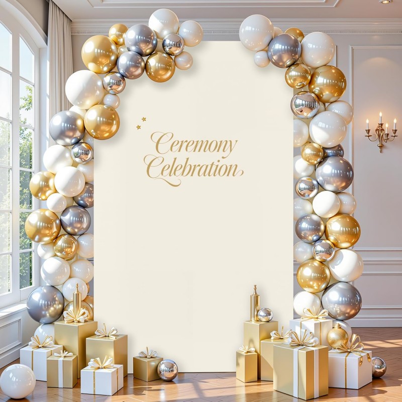 Square Arch Backdrop Cover  Ivory  