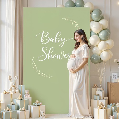 Square Arch Backdrop Cover  Sage Green 