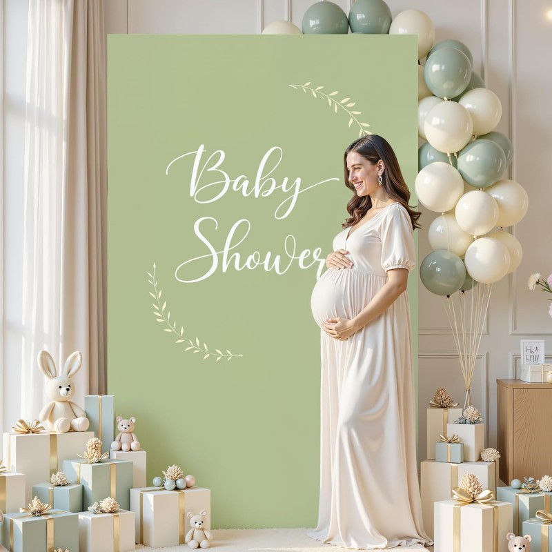 Square Arch Backdrop Cover  Sage Green  