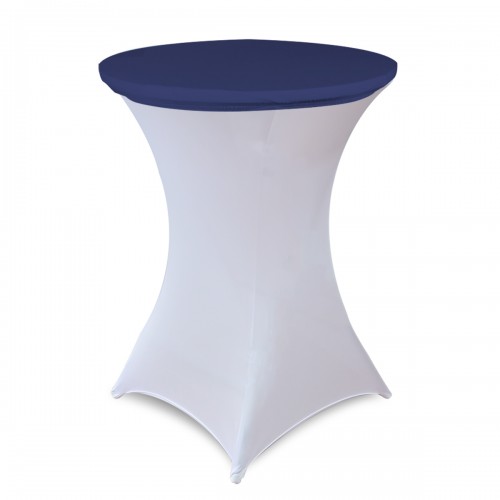 30 Inch Stretch Spandex Table Topper/Cap Navy Blue