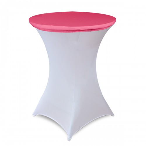 30 Inch Stretch Spandex Table Topper/Cap Fuchsia